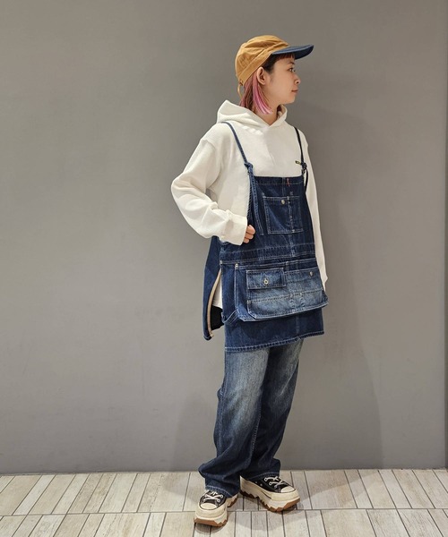 OLD BETTY'S（オールドベティーズ）の「オールドベティーズ【OLD BETTY’S】Denim Apron Vest（ベスト・レディース・インディゴブルー・FREE）」の20枚目の写真