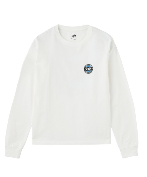 X-girl（エックスガール）の「ROUNDEL LOGO L/S TEE（Tシャツ/カットソー・レディース・ホワイト/ブラック・S/M/L）」の12枚目の写真