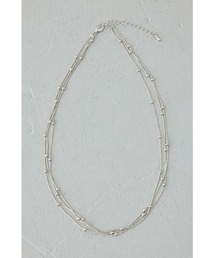 AZUL by moussy | ドットチェーン3連ネックレス(ネックレス)
