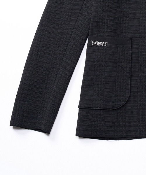 wjk（ダヴルジェイケイ）の「mj11797-function knit jacket(jacquard check) ニットジャケット(207 mw08j)（テーラードジャケット・メンズ・ブラック系その他/ネイビー系・L/M/S/XL）」の19枚目の写真