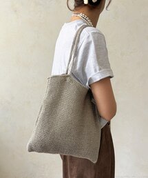 DouDou | 【WEB限定】ラメ糸編みトートバッグ(トートバッグ)