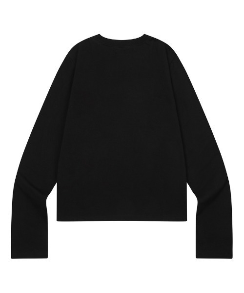 MUCENT(ムセント)の「◇MUCENT◇ブランド直輸入正規品/シグネチャー ロゴ 長袖 Tシャツ SIGNATURE LOGO LONG SLEEVE T(Tシャツ/カットソー・レディース・ブラック/ホワイト・FREE)」の3枚目の写真