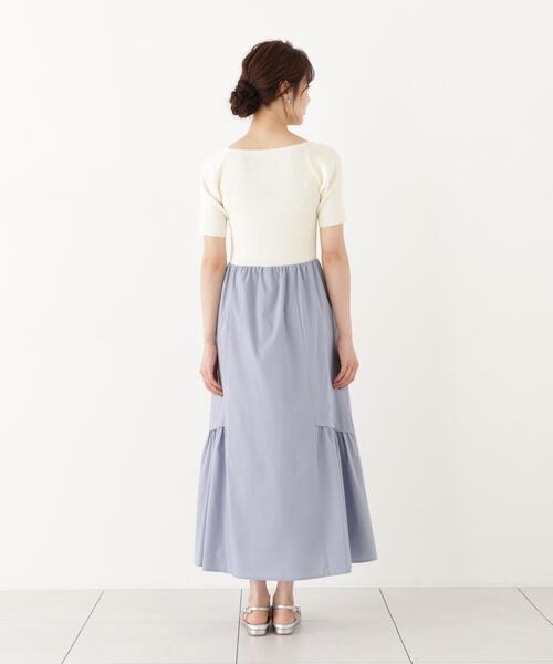 PROPORTION BODY DRESSING(プロポーションボディドレッシング)の「<E>タックスカートドッキングワンピース / 1216240905(ワンピース・レディース・ホワイト系その他/ブラウン・MEDIUM/P/S)」の9枚目の写真