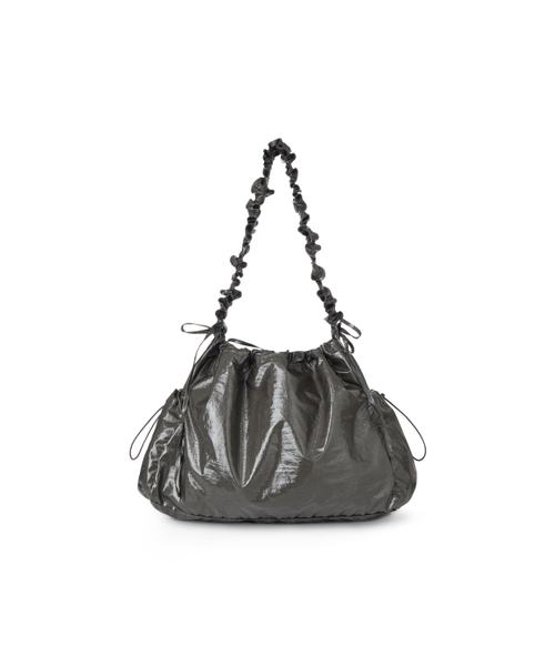 DEINET(ダイニット)の「DEINET COATING SHIRRING BAG IN CHARCOAL(ショルダーバッグ・レディース・その他・FREE)」の4枚目の写真
