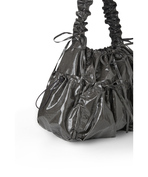 DEINET(ダイニット)の「DEINET COATING SHIRRING BAG IN CHARCOAL(ショルダーバッグ・レディース・その他・FREE)」の5枚目の写真