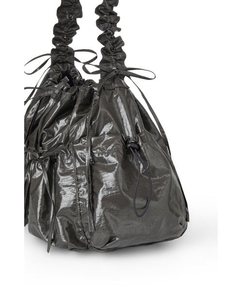 DEINET(ダイニット)の「DEINET COATING SHIRRING BAG IN CHARCOAL(ショルダーバッグ・レディース・その他・FREE)」の6枚目の写真