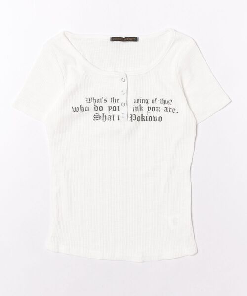 おしゃれスタ(オシャレスタ)の「レタリングプリント コンパクトTシャツ(Tシャツ/カットソー・レディース・ライトブルー/ピンク/ブラック/オレンジ/ブルー/ホワイト・S/M/L/XL)」の19枚目の写真