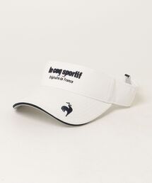 le coq sportif GOLF（ルコックスポルティフゴルフ）の「ルコックゴルフ　定番ロゴサンバイザー（サンバイザー）」
