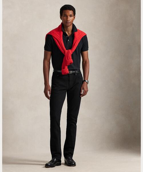 POLO RALPH LAUREN(ポロ ラルフ ローレン)の「カスタム スリム フィット ストレッチ メッシュ ポロシャツ(ポロシャツ・メンズ・ブラック系1・XXL/XL/S/M/L)」の3枚目の写真
