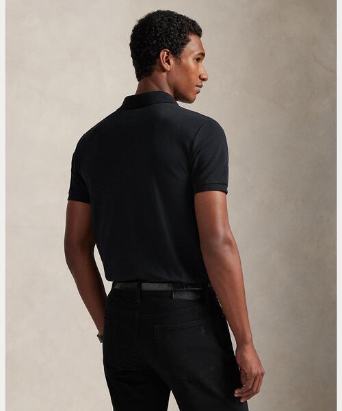 POLO RALPH LAUREN(ポロ ラルフ ローレン)の「カスタム スリム フィット ストレッチ メッシュ ポロシャツ(ポロシャツ・メンズ・ブラック系1・XXL/XL/S/M/L)」の4枚目の写真