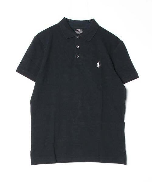 POLO RALPH LAUREN(ポロ ラルフ ローレン)の「カスタム スリム フィット ストレッチ メッシュ ポロシャツ(ポロシャツ・メンズ・ブラック系1・XXL/XL/S/M/L)」の6枚目の写真