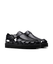 Clarks(�N���[�N�X)��MEARE BUCKLE BLACK LEATHER(�T���_��)