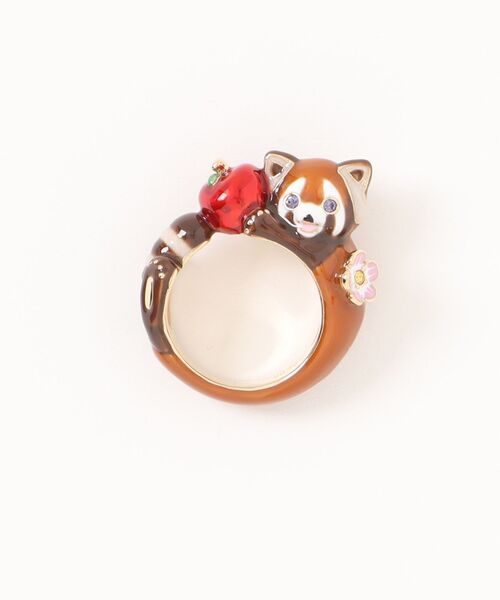 ANNA SUI(アナスイ)の「レッサーパンダモチーフ リング(リング・レディース・ブラウン・LL/L)」の3枚目の写真
