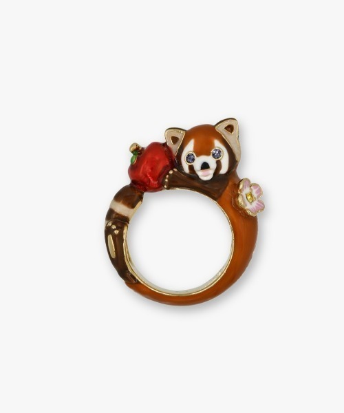 ANNA SUI(アナスイ)の「レッサーパンダモチーフ リング(リング・レディース・ブラウン・LL/L)」の1枚目の写真