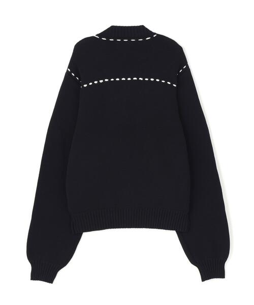 FR(13)NDS(フレンズ)の「FR(13)NDS/フレンズ/STITCH KNIT CARDIGAN(カーディガン/ボレロ・レディース・ブラック/ホワイト系2/ブラウン/グレー・F)」の6枚目の写真