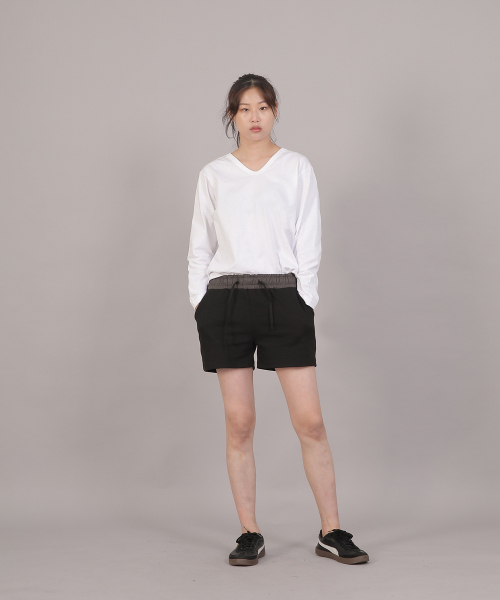 SAINTCREW(セントクルー)の「ミニマルコアポイントバンドショートパンツ CBW-386 グレー/ブラック(その他パンツ・レディース・その他・フリー)」の3枚目の写真