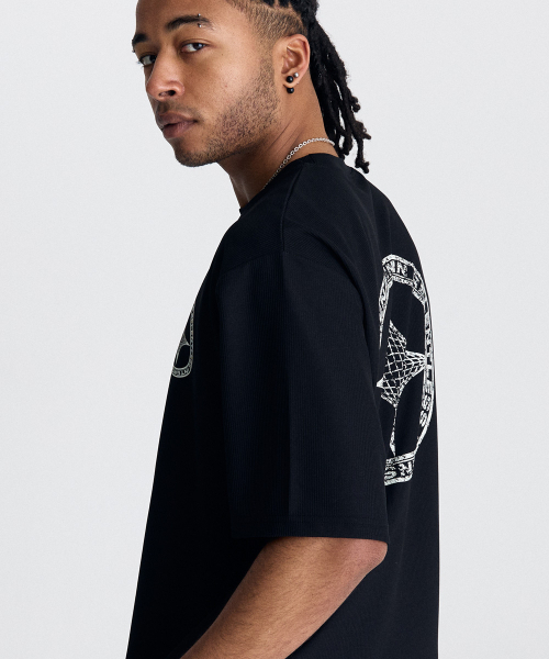 AIRIT（アイリット）の「ヴィンテージサークルロゴTシャツ AM1226 BK（Tシャツ/カットソー・メンズ・ブラック・X-LARGE/XXX-LARGE）」の4枚目の写真