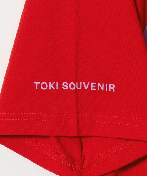 BEAUTY&YOUTH UNITED ARROWS(ビューティーアンドユースユナイテッドアローズ)の「【別注】<TOKI>プリント ショートスリーブ Tシャツ(Tシャツ/カットソー・レディース・レッド/ブラック/ホワイト・FREE)」の4枚目の写真