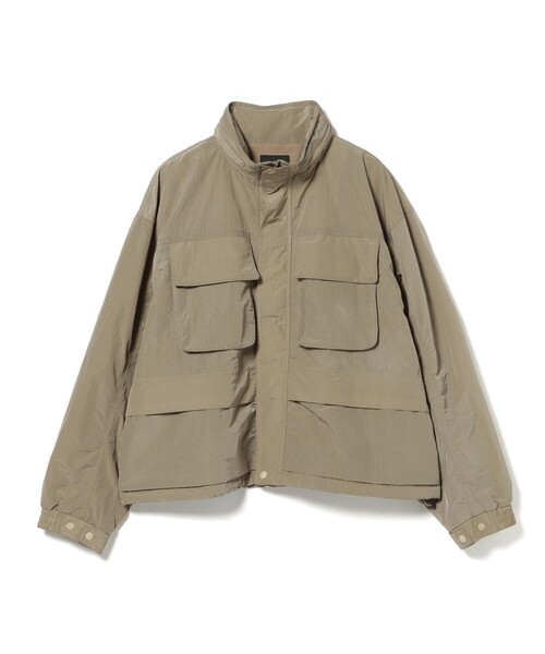 BEAMS HEART（ビームスハート）の「フィッシング ワイドショート ブルゾン（ライダースジャケット・メンズ・カーキ/ブラック・LARGE/MEDIUM/SMALL）」の7枚目の写真