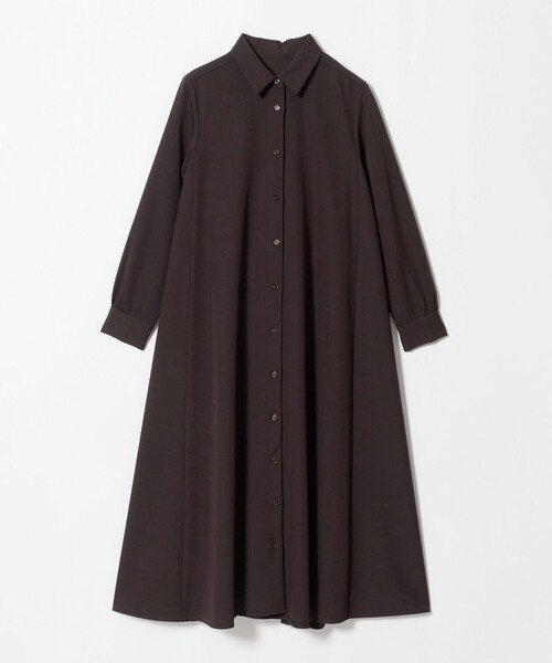 A DAY IN THE LIFE UNITED ARROWS(アデイインザライフユナイテッドアローズ)の「ツイル Aライン シャツワンピース ‐ウォッシャブル‐<A DAY IN THE LIFE>(ワンピース・レディース・ダークグレー/ロイヤルブルー/ダークブラウン・FREE)」の2枚目の写真