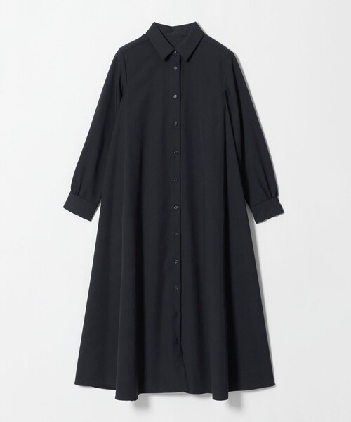 A DAY IN THE LIFE UNITED ARROWS(アデイインザライフユナイテッドアローズ)の「ツイル Aライン シャツワンピース ‐ウォッシャブル‐<A DAY IN THE LIFE>(ワンピース・レディース・ダークグレー/ロイヤルブルー/ダークブラウン・FREE)」の1枚目の写真