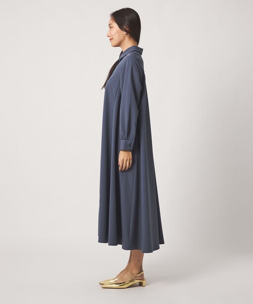 A DAY IN THE LIFE UNITED ARROWS(アデイインザライフユナイテッドアローズ)の「ツイル Aライン シャツワンピース ‐ウォッシャブル‐<A DAY IN THE LIFE>(ワンピース・レディース・ダークグレー/ロイヤルブルー/ダークブラウン・FREE)」の7枚目の写真