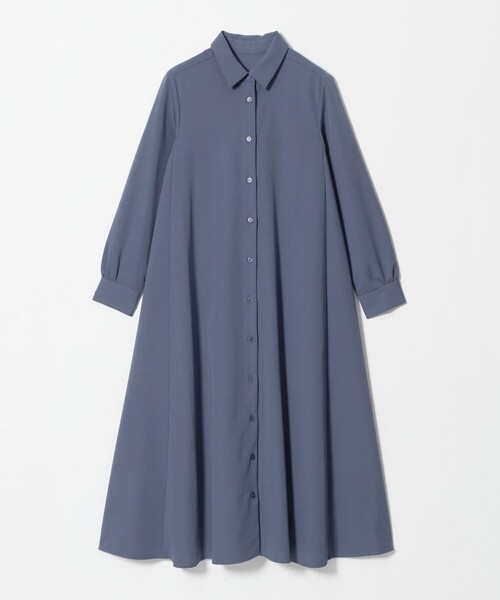 A DAY IN THE LIFE UNITED ARROWS(アデイインザライフユナイテッドアローズ)の「ツイル Aライン シャツワンピース ‐ウォッシャブル‐<A DAY IN THE LIFE>(ワンピース・レディース・ダークグレー/ロイヤルブルー/ダークブラウン・FREE)」の9枚目の写真