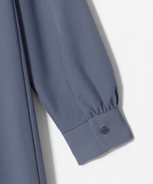 A DAY IN THE LIFE UNITED ARROWS(アデイインザライフユナイテッドアローズ)の「ツイル Aライン シャツワンピース ‐ウォッシャブル‐<A DAY IN THE LIFE>(ワンピース・レディース・ダークグレー/ロイヤルブルー/ダークブラウン・FREE)」の12枚目の写真