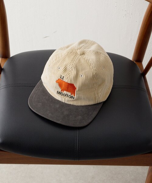 ear PAPILLONNER（イアパピヨネ）の「【BAP】別注Woolgathersショルダーバッグ/キャップ（ショルダーバッグ・レディース・グリーン/アイボリー・FREE）」の3枚目の写真