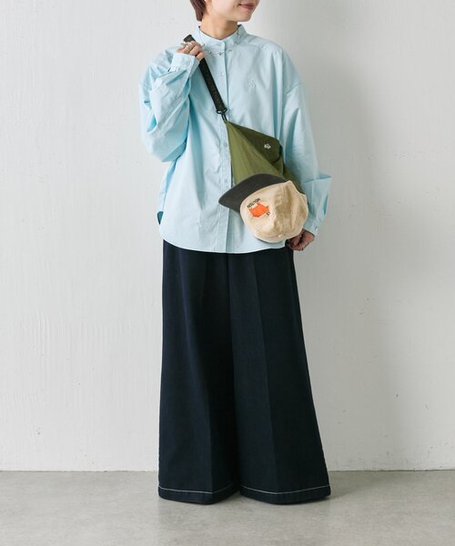 ear PAPILLONNER（イアパピヨネ）の「【BAP】別注Woolgathersショルダーバッグ/キャップ（ショルダーバッグ・レディース・グリーン/アイボリー・FREE）」の7枚目の写真