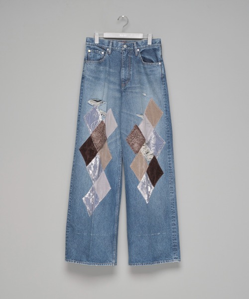 MASU(エムエーエスユー)の「【MASU】MB DIAMOND WIDE JEANS(デニムパンツ・メンズ・ブルー/ブラック・46/44/42)」の1枚目の写真