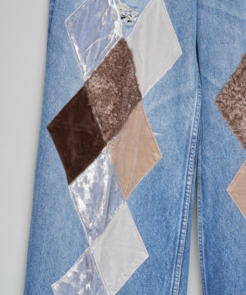 MASU(エムエーエスユー)の「【MASU】MB DIAMOND WIDE JEANS(デニムパンツ・メンズ・ブルー/ブラック・46/44/42)」の3枚目の写真
