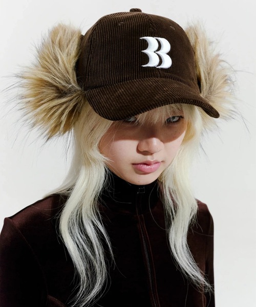 BASICKS】Corduroy BB Logo Flight Cap（キャップ）｜BASICKS（ベイ