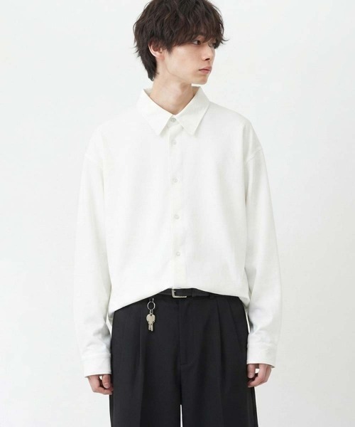 Universal Style Wear(ユニバーサルスタイルウェア)の「マルチファンクション長袖シャツ(シャツ/ブラウス・メンズ・チャコールグレー/ベージュ/オフホワイト/ブラック/カーキ・L/XL/M)」の8枚目の写真