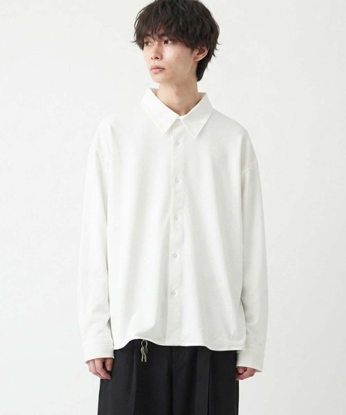 Universal Style Wear(ユニバーサルスタイルウェア)の「マルチファンクション長袖シャツ(シャツ/ブラウス・メンズ・チャコールグレー/ベージュ/オフホワイト/ブラック/カーキ・L/XL/M)」の9枚目の写真