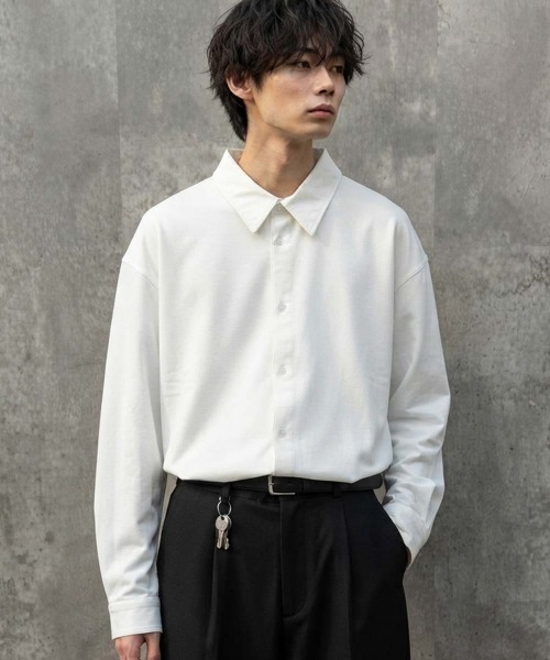 Universal Style Wear(ユニバーサルスタイルウェア)の「マルチファンクション長袖シャツ(シャツ/ブラウス・メンズ・チャコールグレー/ベージュ/オフホワイト/ブラック/カーキ・L/XL/M)」の10枚目の写真