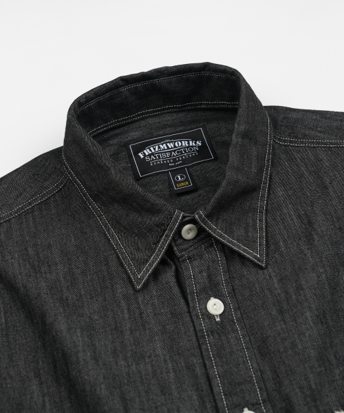 FRIZMWORKS(フリズムワークス)の「UTILITY FLAP POCKET DENIM WORK SHIRT _ BLACK(シャツ/ブラウス・メンズ・その他・SMALL/MEDIUM/LARGE/X-LARGE)」の3枚目の写真