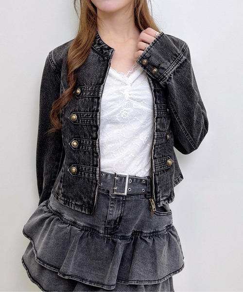INGNI(イング)の「ナポレオンデニムジャケット(その他アウター・レディース・ブルー系その他/グレー・M)」の11枚目の写真