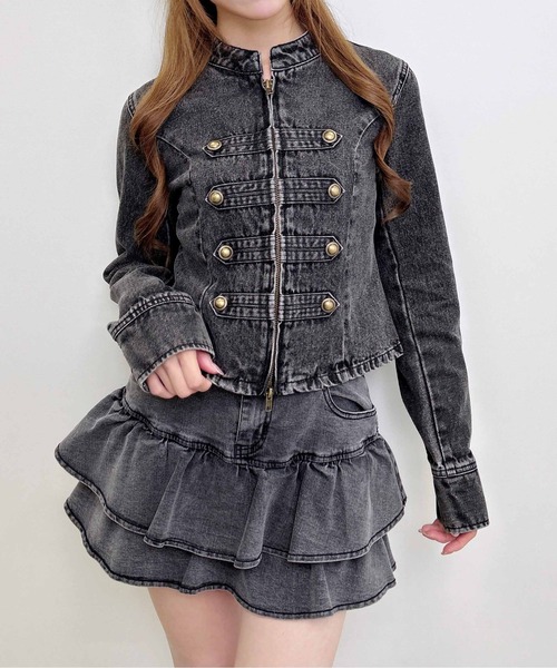 INGNI(イング)の「ナポレオンデニムジャケット(その他アウター・レディース・ブルー系その他/グレー・M)」の13枚目の写真