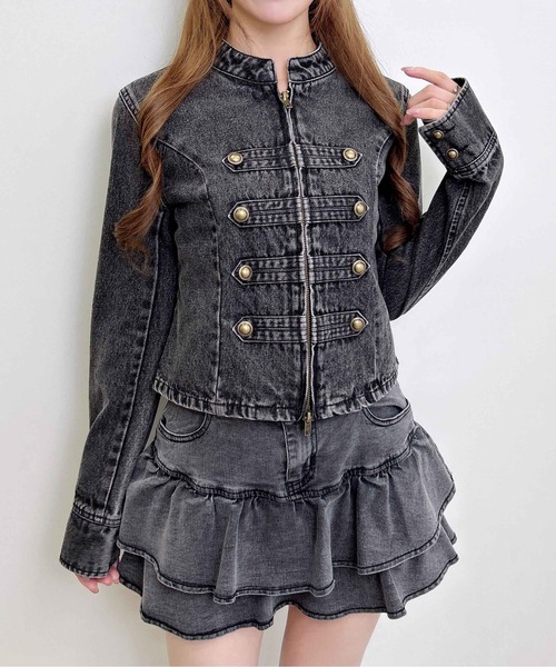 INGNI(イング)の「ナポレオンデニムジャケット(その他アウター・レディース・ブルー系その他/グレー・M)」の14枚目の写真