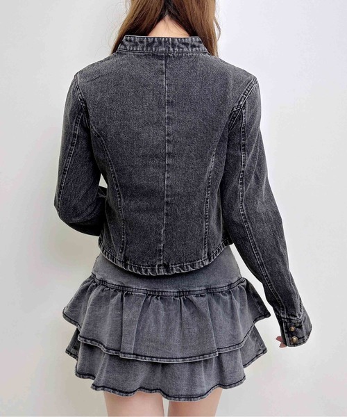 INGNI(イング)の「ナポレオンデニムジャケット(その他アウター・レディース・ブルー系その他/グレー・M)」の16枚目の写真