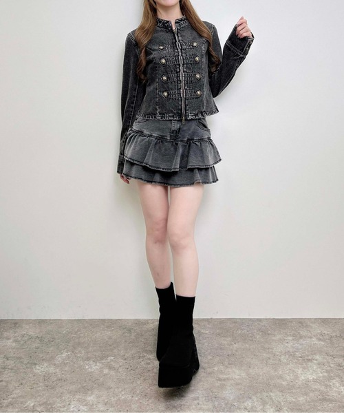 INGNI(イング)の「ナポレオンデニムジャケット(その他アウター・レディース・ブルー系その他/グレー・M)」の17枚目の写真