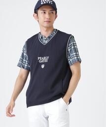 メッシュアンドメッシュVネックベスト (MENS)