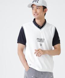メッシュアンドメッシュVネックベスト (MENS)