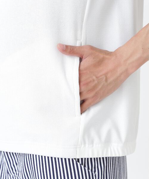 PEARLY GATES(パーリーゲイツ)の「メッシュアンドメッシュVネックベスト (MENS)(ベスト・メンズ・ホワイト/ネイビー・X-LARGE/MEDIUM/LARGE)」の12枚目の写真