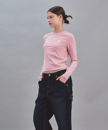 STRIPE LONG SLEEVE - PINK