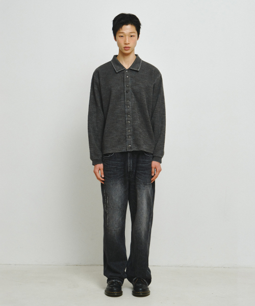 ENDOOR(エンドア)の「ピンシャツ(ブルーピン)(ニット/セーター・レディース・ダークインディゴブルー・LARGE/MEDIUM)」の2枚目の写真