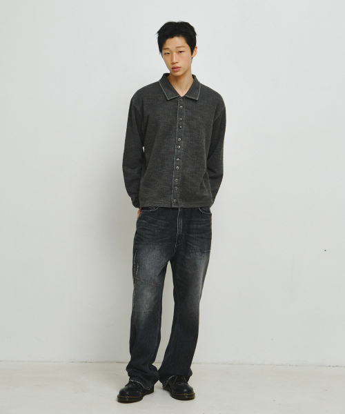 ENDOOR(エンドア)の「ピンシャツ(ブルーピン)(ニット/セーター・レディース・ダークインディゴブルー・LARGE/MEDIUM)」の4枚目の写真