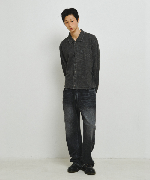 ENDOOR(エンドア)の「ピンシャツ(ブルーピン)(ニット/セーター・レディース・ダークインディゴブルー・LARGE/MEDIUM)」の5枚目の写真