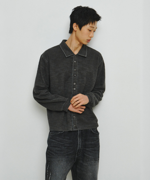 ENDOOR(エンドア)の「ピンシャツ(ブルーピン)(ニット/セーター・レディース・ダークインディゴブルー・LARGE/MEDIUM)」の6枚目の写真
